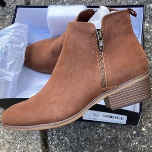 MIA Cognac Ankle Booties Charlette Wide MH1595w